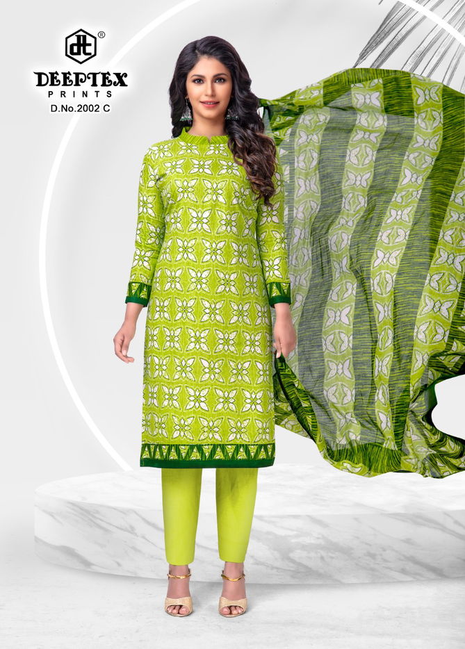 4 Colour 2 By Deeptex Cotton Dress Material Catalog
